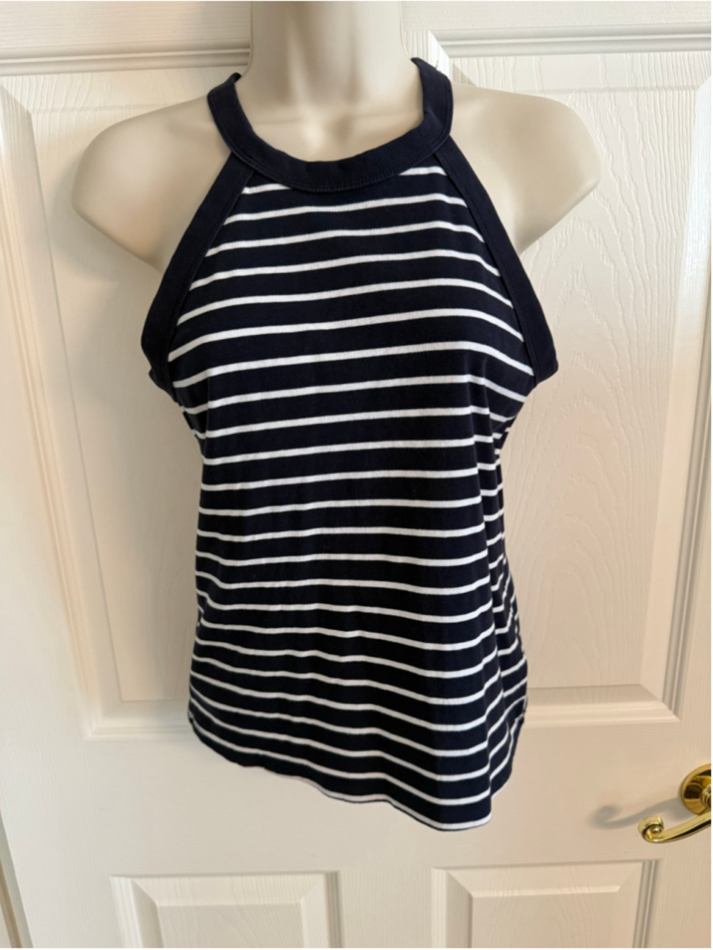 Free Assembly Striped Halter Tank Top Size S EUC